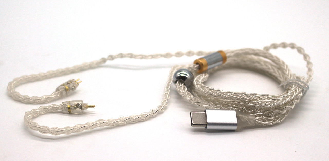 Alpha & Delta 8 Core Silver plated Copper 0.78mm 2 pin cable mark 2