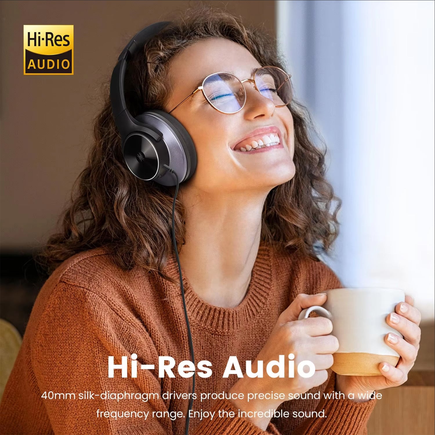 OneOdio A10 Active Noise Cancelling (ANC) Wireless Headphone with Mic and Fast Charging