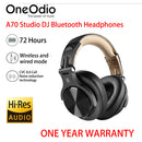 OneOdio A70 Wireless Headphones With Mic Bluetooth 5.2 Headset Over Ear Professional Recording Studio Monitor
