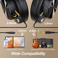 OneOdio A70 Wireless Headphones With Mic Bluetooth 5.2 Headset Over Ear Professional Recording Studio Monitor