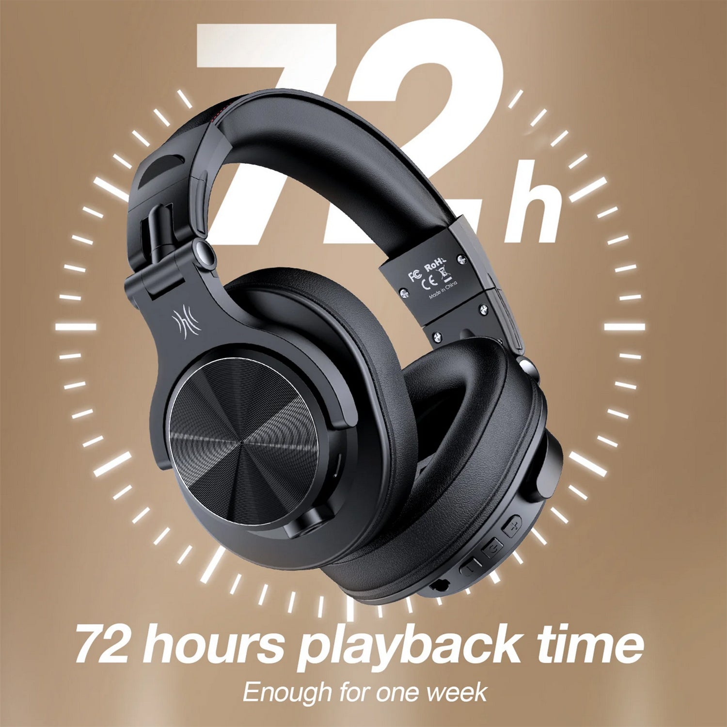 OneOdio A70 Wireless Headphones With Mic Bluetooth 5.2 Headset Over Ear Professional Recording Studio Monitor