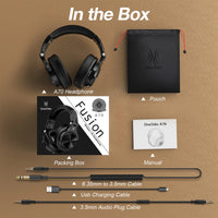 OneOdio A70 Wireless Headphones With Mic Bluetooth 5.2 Headset Over Ear Professional Recording Studio Monitor