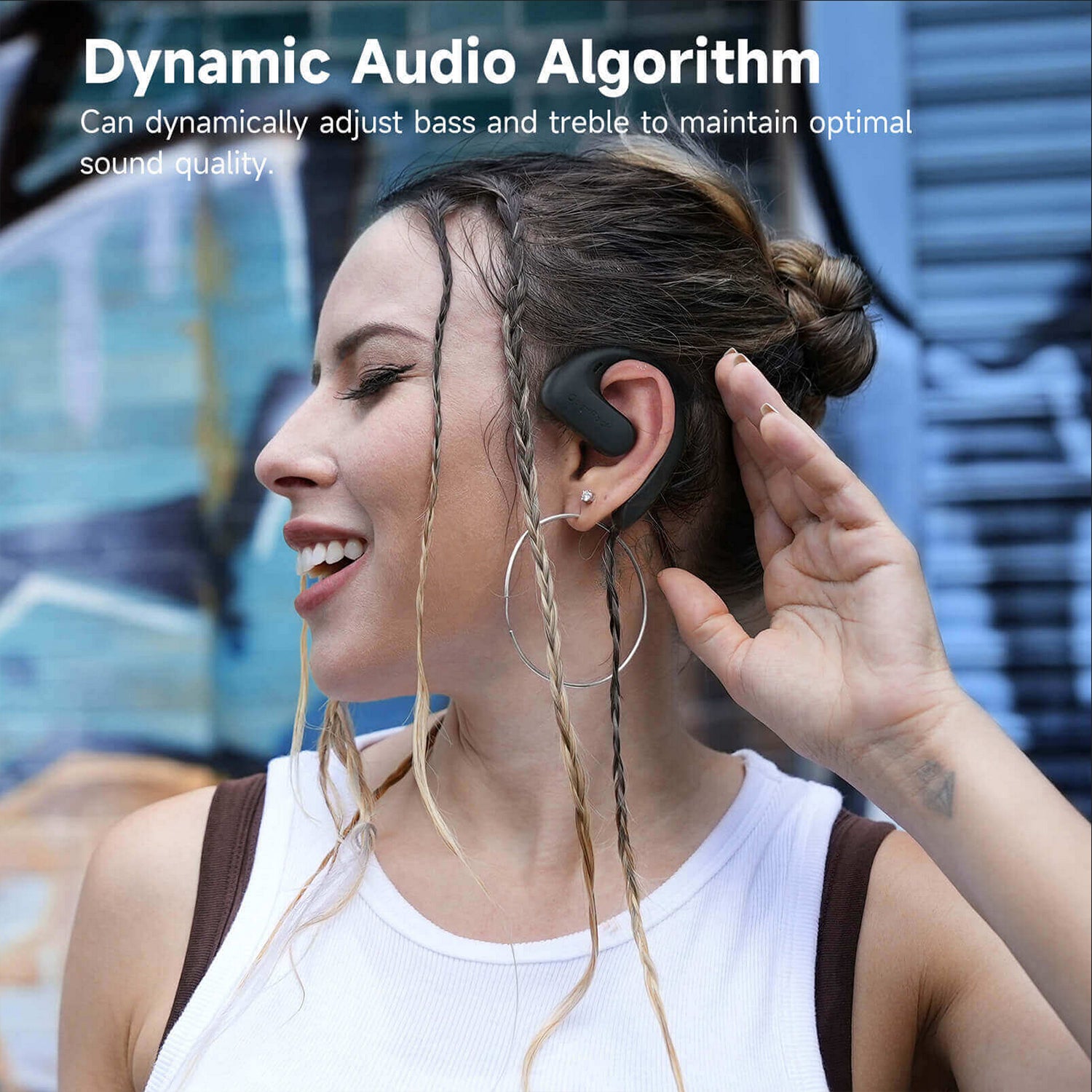 Oneodio OpenRock S Air Conduction Bluetooth 5.3 Earphones Open Ear Wireless Headphones Sports Earbuds TWS With 4 AI Mics 60Hr