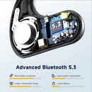 Oneodio OpenRock S Air Conduction Bluetooth 5.3 Earphones Open Ear Wireless Headphones Sports Earbuds TWS With 4 AI Mics 60Hr