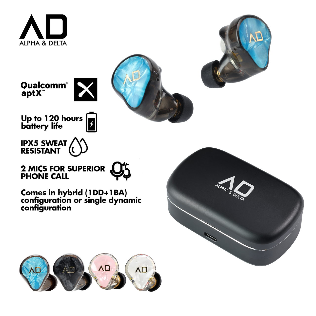 Alpha & Delta KS100 True Wireless Earphones